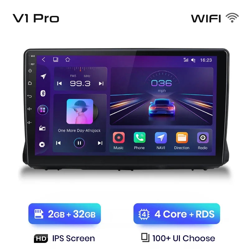 Junsun CarPlay inalámbrico Android Auto Radio para Renault Sandero 2021 Sistemas inteligentes para coche RDS BT WiFi 2 DIN 