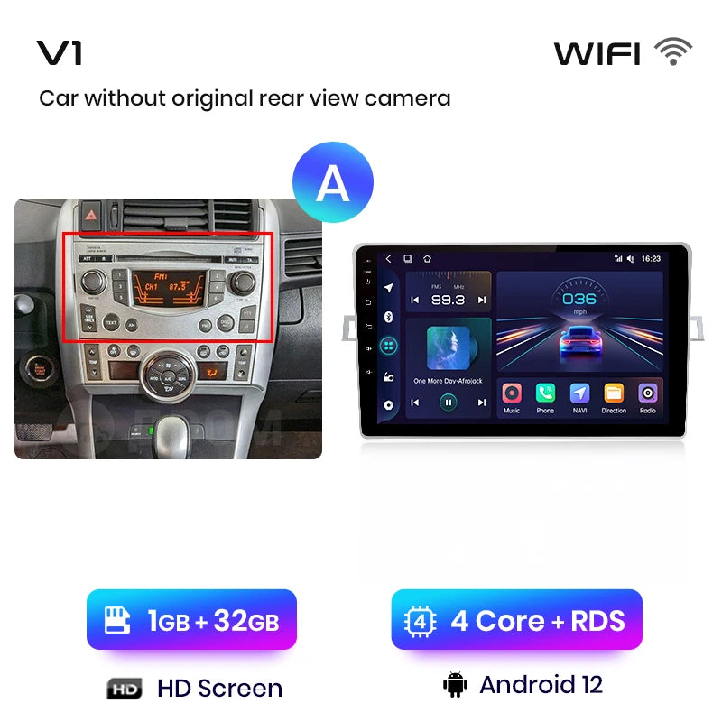 Junsun V1 AI Voice Wireless CarPlay Android Auto Radio for Toyota Verso R20 2009 - 2018 4G Car Multimedia GPS 2din autoradio