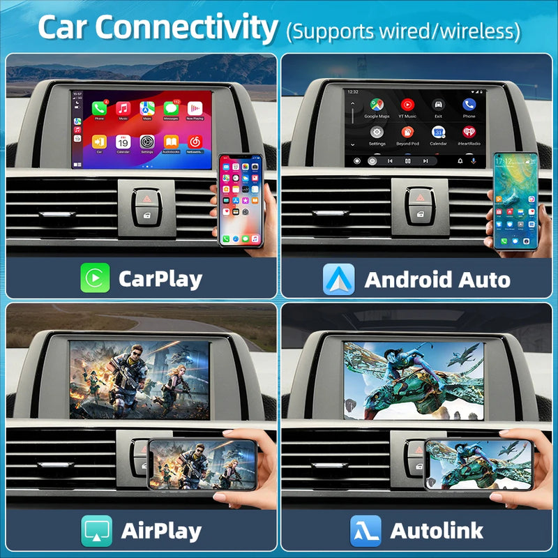 Junsun Wireless CarPlay Android For BMW NBT CIC System 1 2 3 4 5 Series X1 X3 X4 X5 F20 F21 F30 F31 F34 F10 F48 F25 F26 F10 E84