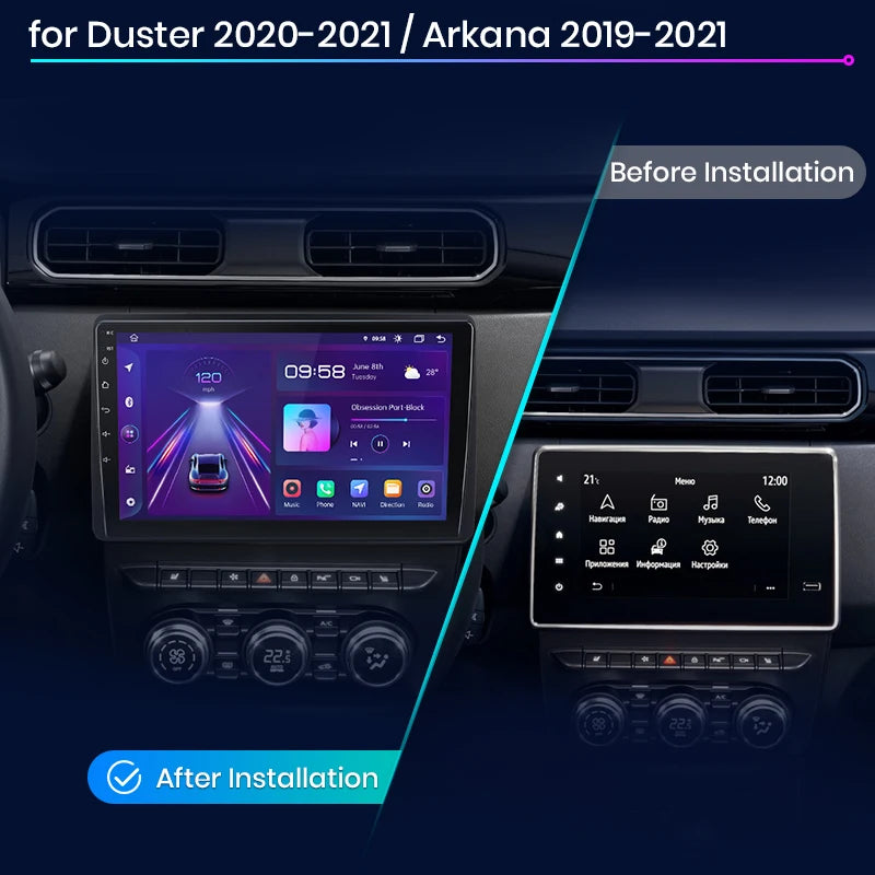 Junsun V1pro Android Auto Radio for Renault Duster Dacia HM 2 2020 2021 Arkana 2019-2021 Carplay 4G Car Multimedia GPS autoradio