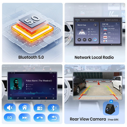 Junsun Wireless CarPlay Car Radio For Ford Focus 2 Mondeo S-Max 2008-2011 Android Multimedia