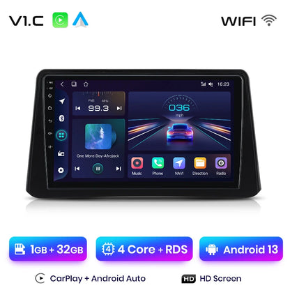 Radio Junsun V1 Plus para Opel Mokka 2012-2016 con CarPlay inalámbrico, Android Auto, sistema inteligente para coche, 2 DIN, DVD. 