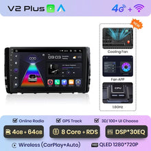 Load image into Gallery viewer, Junsun Wireless CarPlay Android Auto Radio For VW VILORAN SAGITAR TAYRON T-ROC 2021 Car Intelligent Systems RDS BT WiFi 2 din
