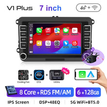 Lade das Bild in den Galerie-Viewer, Junsun 2Din Wireless CarPlay for Apple Android Auto Car Radio Multimedia Player For VW Volkswagen Skoda Octavia PASSAT B6 GOLF
