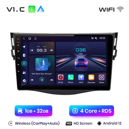 Junsun V1 AI voz inalámbrica CarPlay Android Auto Radio para Toyota RAV4 RAV 4 2005-2012 2013 4G coche Multimedia GPS 2din autoradio 