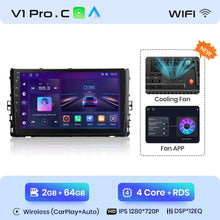 Cargar imagen en el visor de la galería, Junsun Wireless CarPlay Android Auto Radio For VOLKSWAGEN LAVIDA PLU 2018 Car Intelligent Systems RDS BT WiFi 2 din
