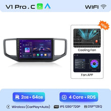 Lade das Bild in den Galerie-Viewer, Junsun Wireless CarPlay Android Autoradio für Volkswagen Amarok 2017 Auto Intelligente Systeme RDS BT WiFi 2 Din 
