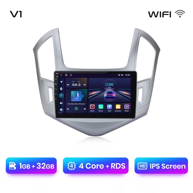 Junsun V1 AI Voice Wireless CarPlay Android Auto Radio For Chevrolet Cruze 2012-2015 4G Car Multimedia GPS 2din autoradio