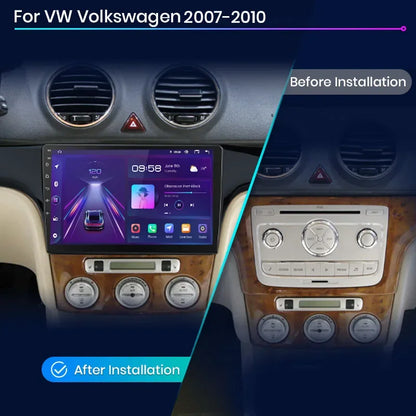 Junsun CarPlay inalámbrico Android Auto Radio para VOLKSWAGEN LAVIDA 2007 2008 2009 2010 Sistemas inteligentes para coche RDS BT WiFi 2 DIN 