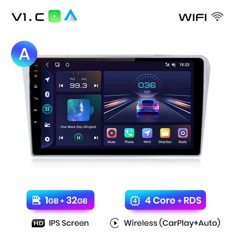Junsun V1pro AI Voice 2 DIN Android Auto Radio para Toyota Avensis T25 2002-2008 Carplay Car Multimedia GPS 2 DIN autorradio 