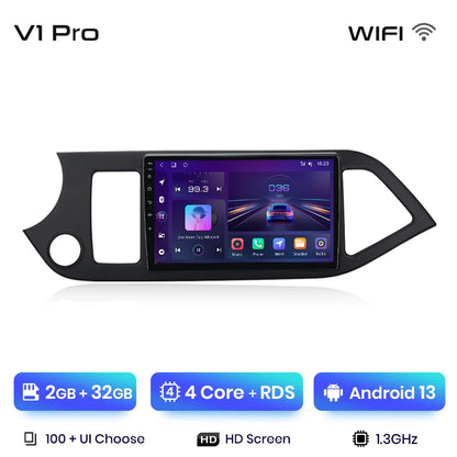 Junsun Autoradio für KIA Morning Picanto 2011–2016, kabelloses CarPlay Android Auto, intelligente Autosysteme, keine 2 Din, 2Din DVD 