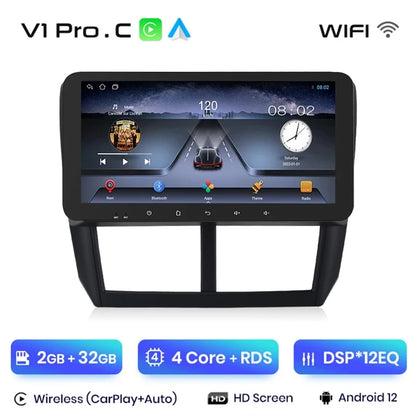 Radio Junsun V1pro con Android 10,0, 2DIN, 4G, GPS, Carplay, para Subaru Forester 3 SH Impreza 2007-2013 