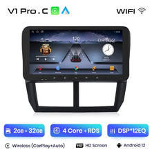 Lade das Bild in den Galerie-Viewer, Junsun V1pro AI Stimme 2din Android Auto Radio für Subaru Forester 3 SH Impreza 2007-2013 Carplay 4G Auto Multimedia GPS autoradio 
