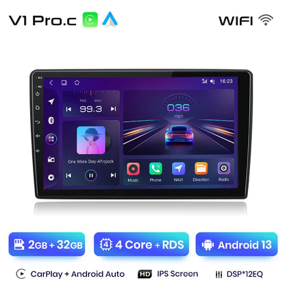 Radio Junsun para Peugeot 308 308S 2013-2017 con CarPlay inalámbrico, Android Auto, sistema inteligente para coche, 2 DIN, DVD. 