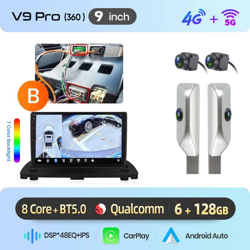 Junsun Wireless CarPlay Car Radio For Volvo XC90 2004-2014 Android Multimedia