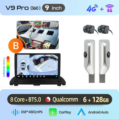 Junsun Wireless CarPlay Car Radio For Volvo XC90 2004-2014 Android Multimedia