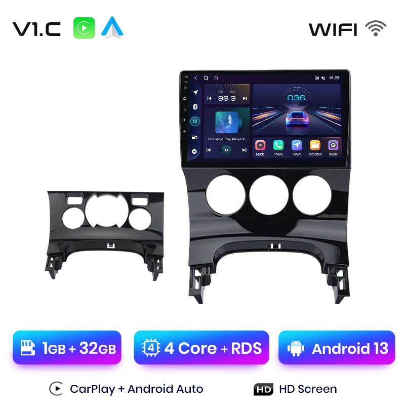 Radio Junsun V1 Plus para Peugeot 3008 2009-2015 con CarPlay inalámbrico, Android Auto, sistema inteligente para coche, 2 DIN, DVD. 