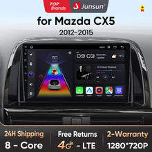 Junsun V1pro AI Voice 2 DIN Android Auto Radio para Mazda CX-5 2012-2015 Carplay 4G Car Multimedia GPS 2 DIN Autoradio 