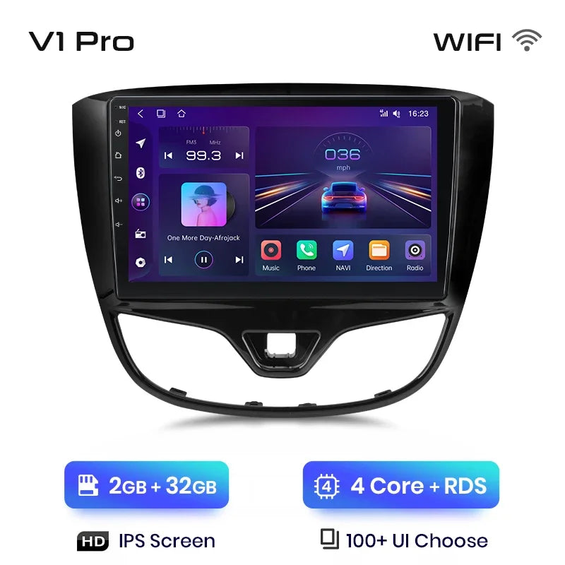 Radio Junsun CarPlay inalámbrica Android Auto para Opel Karl 2017 2018 2019 2020 con sistemas inteligentes RDS BT WiFi 2 DIN 