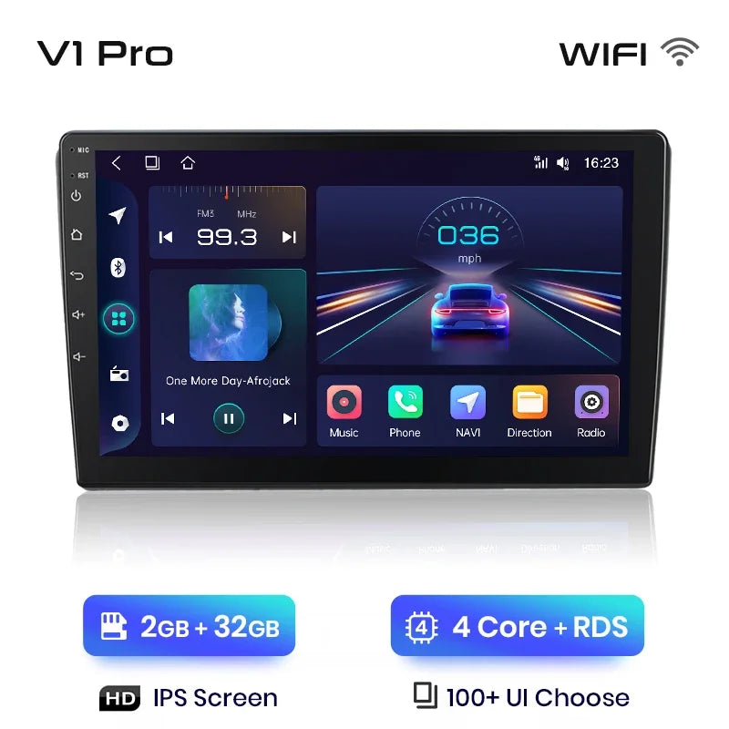 Junsun CarPlay inalámbrico Android Auto Radio para VOLKSWAGEN CARAVELLE 2015+ Sistemas inteligentes para coche RDS BT WiFi 2 DIN 