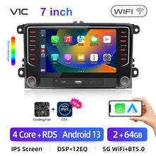 Lade das Bild in den Galerie-Viewer, Junsun 2Din Wireless CarPlay for Apple Android Auto Car Radio Multimedia Player For VW Volkswagen Skoda Octavia PASSAT B6 GOLF

