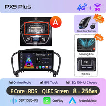 Cargar imagen en el visor de la galería, AWESAFE PX9 Car Radio Autoradio for Nissan Juke YF15 2010-2014  Wireless Carplay Screen Android Auto Stereo GPS Navi FM RDS BT
