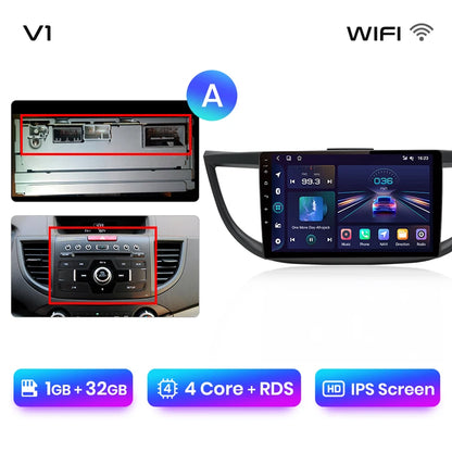 Junsun V1pro AI Voice 2 din Android Auto Radio para Honda CRV CR-V 2012-2016 Carplay coche Multimedia GPS 2din autoradio 