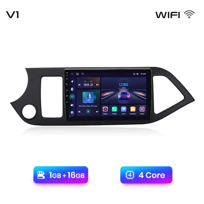Junsun Autoradio für KIA Morning Picanto 2011–2016, kabelloses CarPlay Android Auto, intelligente Autosysteme, keine 2 Din, 2Din DVD 