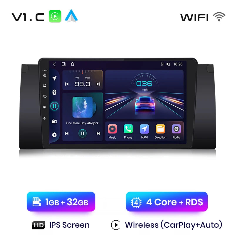 Junsun V1 Plus AI Voice Android Auto Radio para BMW E53 Carplay 4G Car Multimedia GPS 2DIN Autoradio 