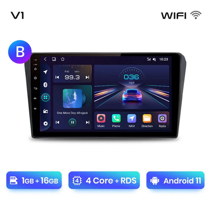 Junsun V1pro AI Voice 2 DIN Android Auto Radio para Toyota Avensis T25 2002-2008 Carplay Car Multimedia GPS 2 DIN autorradio 