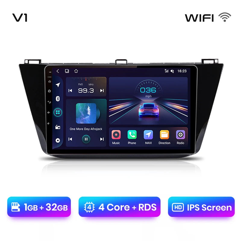 Junsun V1pro Android Autoradio für VW Volkswagen Tiguan 2016-2020 Carplay 4G Auto Multimedia GPS 2din Autoradio 