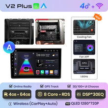 Load image into Gallery viewer, Junsun V1 AI Voice Wireless CarPlay Android Auto Radio For Audi A4 B6 2000-2009 Car Multimedia GPS 2din autoradio

