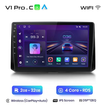 Radio Junsun CarPlay inalámbrica Android Auto para Toyota Corolla 2018-2021 con sistemas inteligentes RDS, Bluetooth, WiFi, 2 DIN 