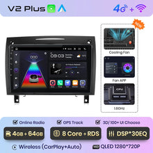 Lade das Bild in den Galerie-Viewer, Junsun V1 CarPlay Android Autoradio für Mercedes Benz SLK-Klasse R171 2004–2011 SLK 200 280 300 350 Auto-Multimedia-Autoradio 

