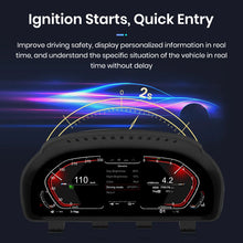 Load image into Gallery viewer, Junsun Bluelight anti-glare screen For BMW F10 F11 F06 F12 F13 F01 F02 F25 F26 LCD Dashboard Panel Virtual CockPit Speedometer
