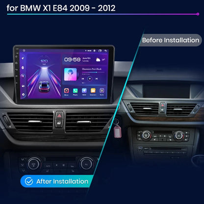 Radio Junsun V1 Plus para BMW X1 E84 2009-2015 con CarPlay inalámbrico, Android Auto, sistema inteligente para coche, 2 DIN, DVD. 