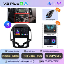 Cargar imagen en el visor de la galería, Junsun V1 AI Voice Wireless CarPlay Android Auto Radio For Hyundai I30 2006-2011 4G Car Multimedia GPS 2din autoradio
