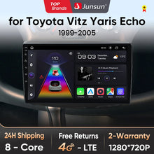 Lade das Bild in den Galerie-Viewer, Junsun V1pro Android Auto Radio für Toyota Vitz XP10 Yadditif Platz Echo 1999-2005 Carplay 4G Auto Multimedia GPS 2din autoradio 
