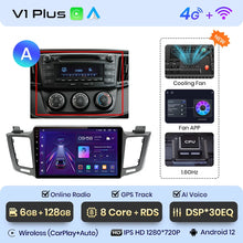 Lade das Bild in den Galerie-Viewer, Junsun V1pro AI Stimme 2 din Android Auto Radio für Toyota RAV4 RAV 4 2012 - 2018 Carplay 4G auto Multimedia GPS 2din autoradio 
