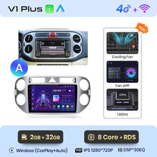 Load image into Gallery viewer, Junsun V1pro AI Voice 2 din Android Auto Radio For VW Volkswagen Tiguan 1 NF 2006-2016 Carplay Car Multimedia GPS 2din autoradio
