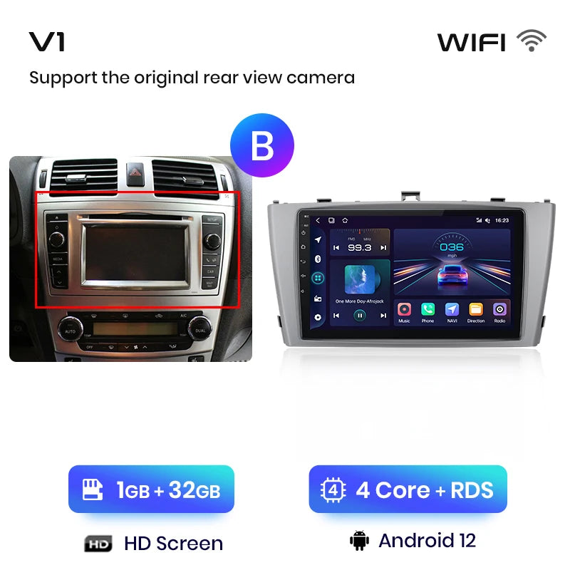 Junsun V1 Wireless CarPlay Android Auto Car Radio for Toyota Avensis T27 2008-2015 GPS Car Intelligent Systems Smart Autoradio
