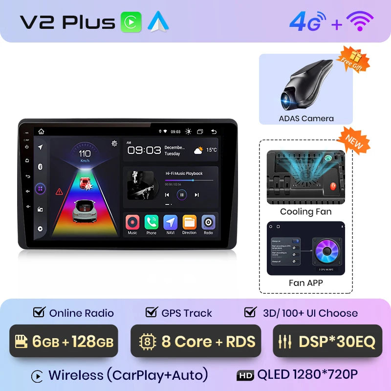 Junsun V1pro Android Auto Radio for Renault Duster Dacia HM 2 2020 2021 Arkana 2019-2021 Carplay 4G Car Multimedia GPS autoradio