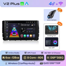 Load image into Gallery viewer, Junsun Wireless CarPlay Android Auto Radio For VW VILORAN SAGITAR TAYRON T-ROC 2021 Car Intelligent Systems RDS BT WiFi 2 din
