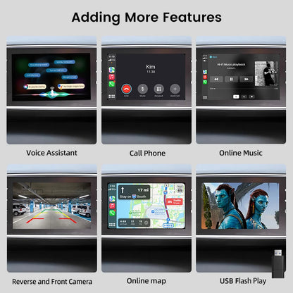 Junsun Wireless Carplay Android Auto Decoder Module for Peugeot Citroen SMEG MRN Picasso C4 C5 DS4 DS3 308 508 208 3008