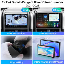 Junsun Wireless CarPlay Car Radio For for Fiat Ducato Peugeot Boxer Citroen Jumper 2021-2023 Android Multimedia