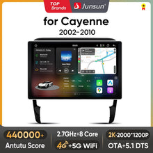 Lade das Bild in den Galerie-Viewer, Junsun V3 Plus 2K Android 13 Drahtlose CarPlay Android Auto Auto Intelligente Systeme für Porsche Cayenne 1 9PA 2002-2010 Autoradio 
