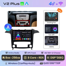 Load image into Gallery viewer, Junsun V1pro AI Voice 2 din Android Auto Radio For Ford S-Max S max 2007 - 2015 Carplay 4G Car Multimedia GPS 2din autoradio
