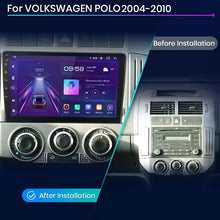 Lade das Bild in den Galerie-Viewer, Junsun Wireless CarPlay Android Autoradio für Volkswagen Polo 2004 2005 2006–2010 Auto Intelligente Systeme RDS BT WiFi 2 Din 
