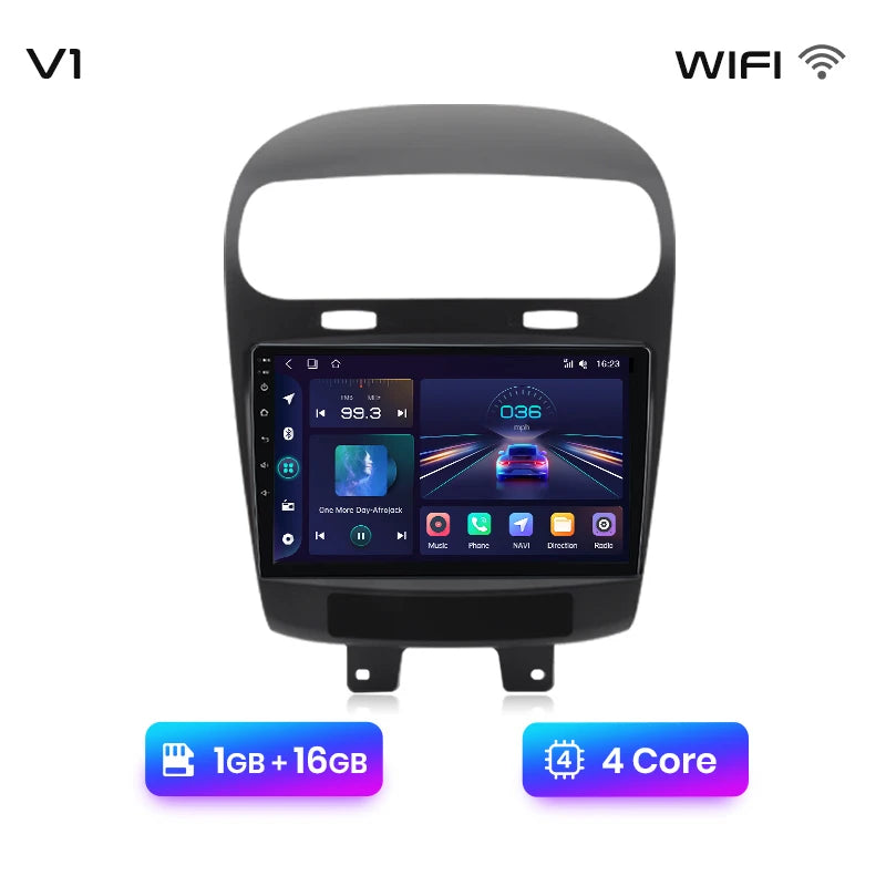 Junsun V1 Plus Car Radio For Dodge Journey Fiat Freemont 2011 - 2020 wireless CarPlay Android Auto No 2 din 2din DVD