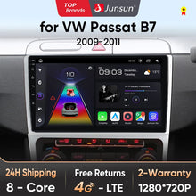 Radio multimedia Junsun con CarPlay inalámbrico y Android Auto para Passat B7 (2009-2011), GPS, sistemas inteligentes, autorradio inteligente. 